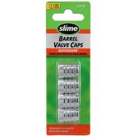 Slime Black Plastic Tire Valve Stem Caps 4 Pack