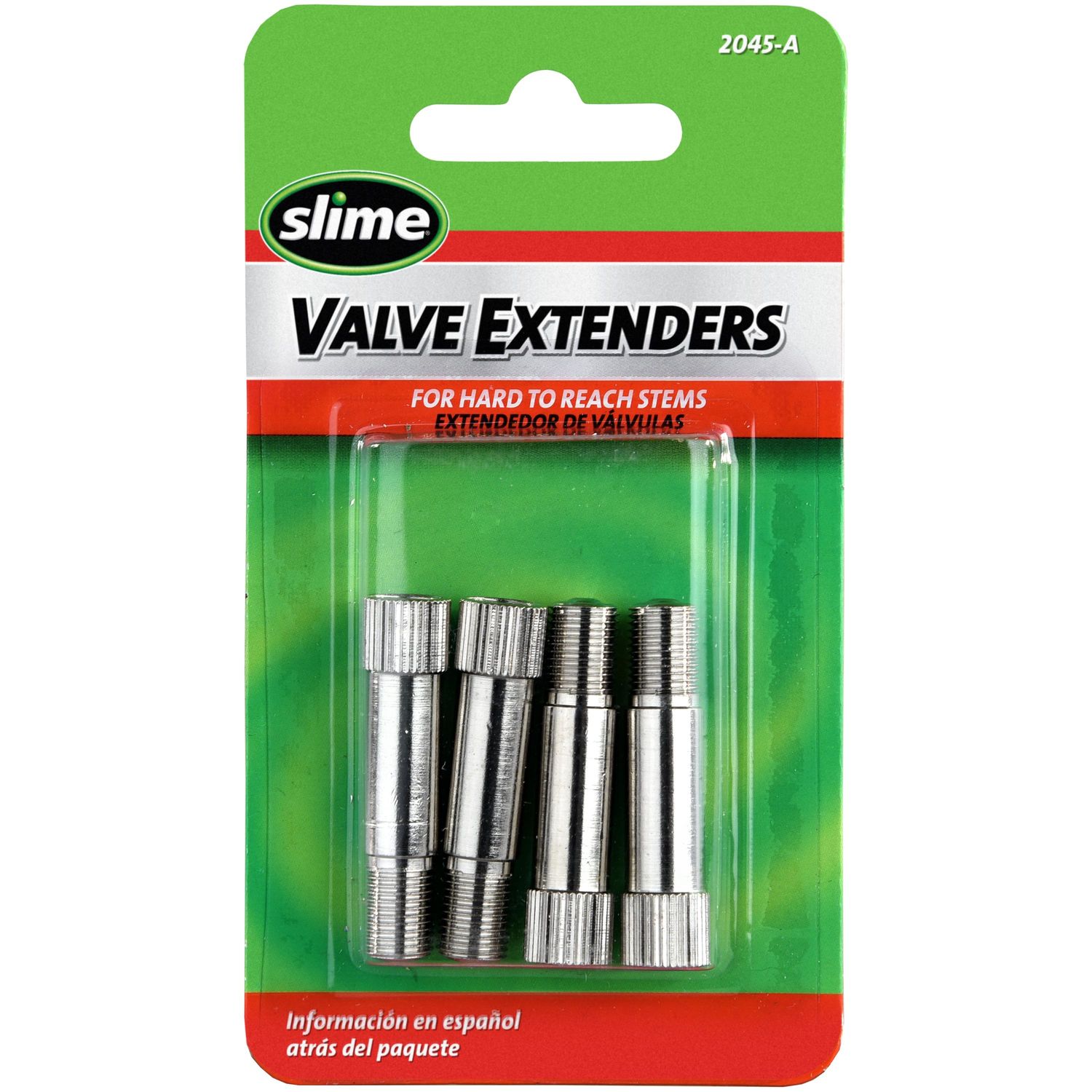 Slime Metal Tire Valve Extenders 4 Pack