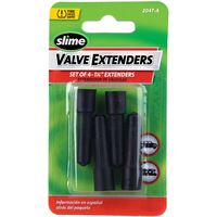 Slime 1 1/4in Plastic Tire Valve Extenders 4 Pack