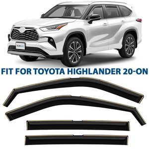 2020 toyota highlander window deals rain guards