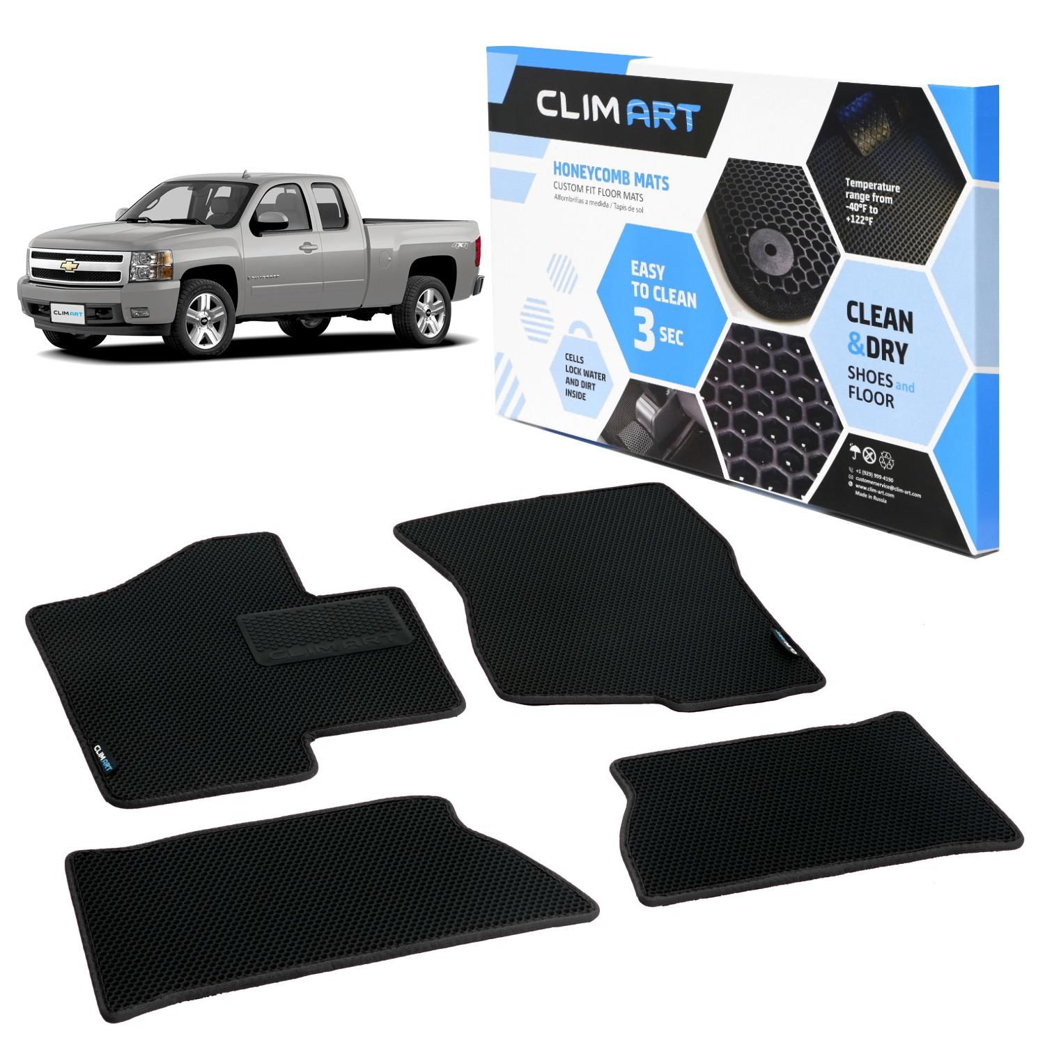 Clim Art Black Front / Rear 4 Piece Direct Fit Floor Mat