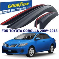 Goodyear Premium Smoke Side Window Deflector GY003120 for Toyota Corolla