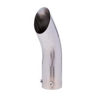 thumbnail image 2 of Vibrant 1209 3-Inch Round Stainless Steel Exhaust Tip - Single Wall Angle-Cut Design 2 of 14