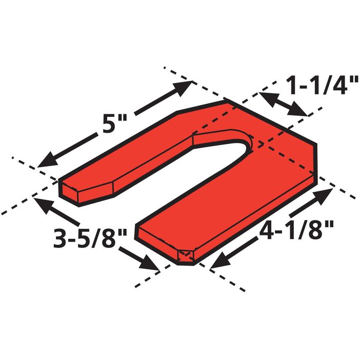 Specialty Products Company 1/8in Prevost Caster Shim 6 Piece