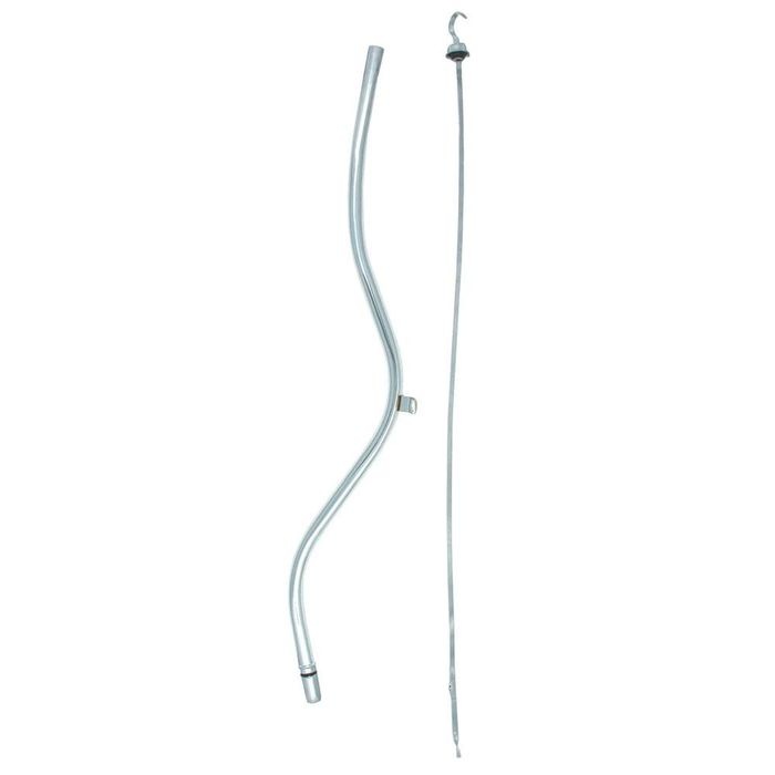 Spectre 34in Chrome Plated Steel Transmission Fluid Dipstick And Tube For GM Turbo 350