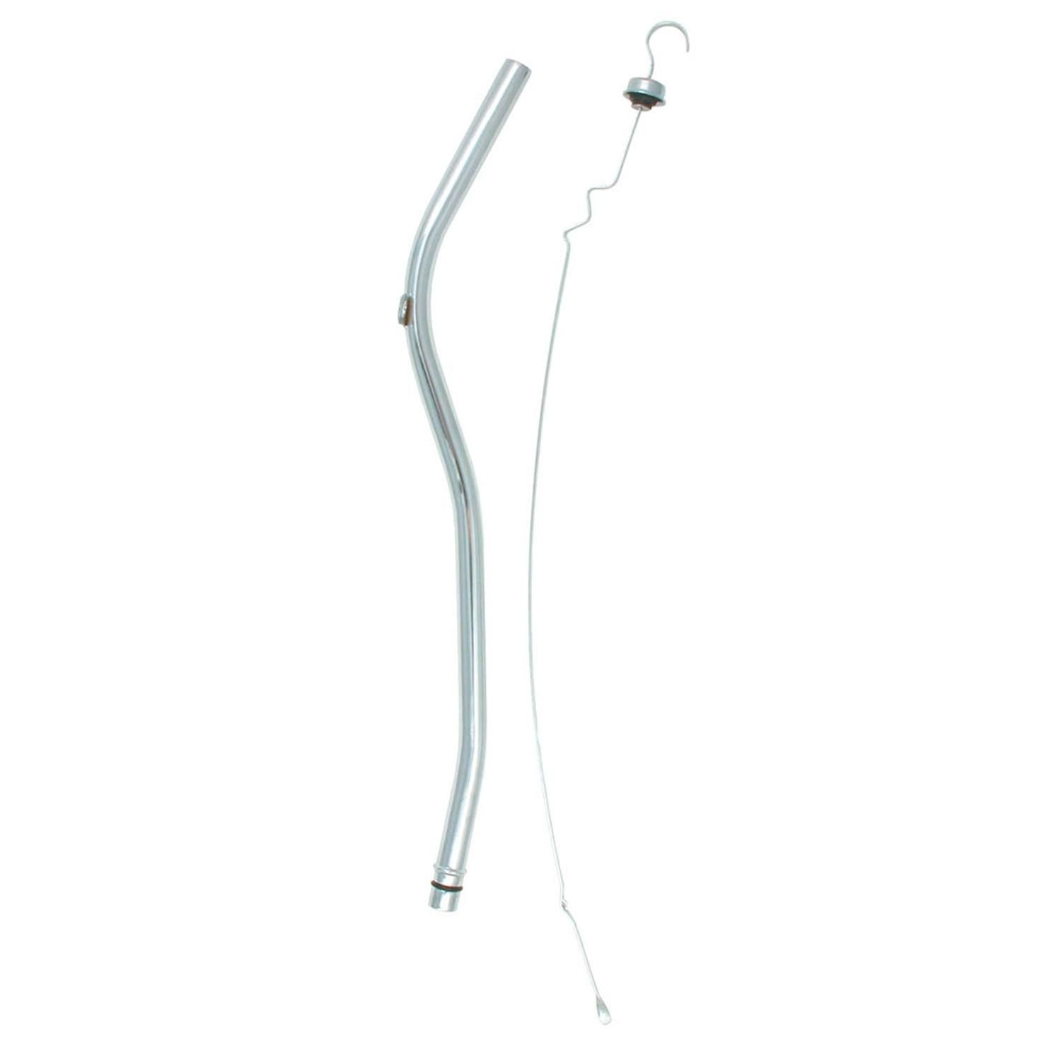 Spectre 24in Chrome Plated Steel Transmission Fluid Dipstick And Tube For GM Powerglide