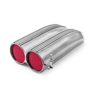Speedmaster Polished Aluminum Shotgun Finned Hood Scoop