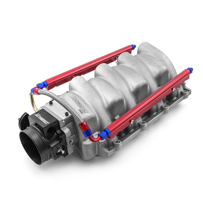 Speedmaster Chevy LS1 LS2 LS6 EFI Satin Intake Manifold with 92mm Throttle Body