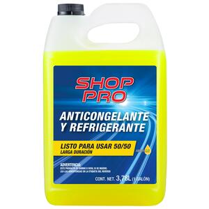 Anticongelante Shop PRO Amarillo al 50 por Ciento 1 Galon