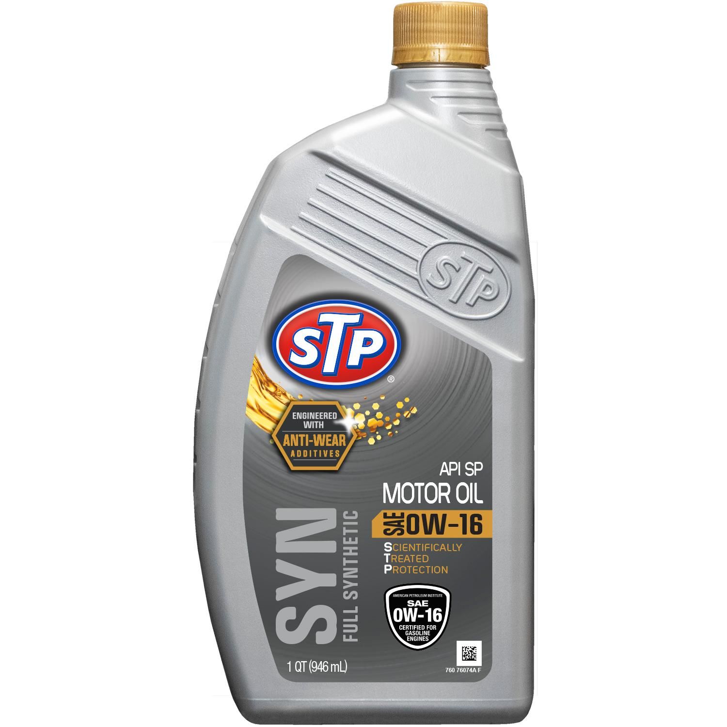 Stp Engine Oil Full Synthetic 0w 16 1 Quart