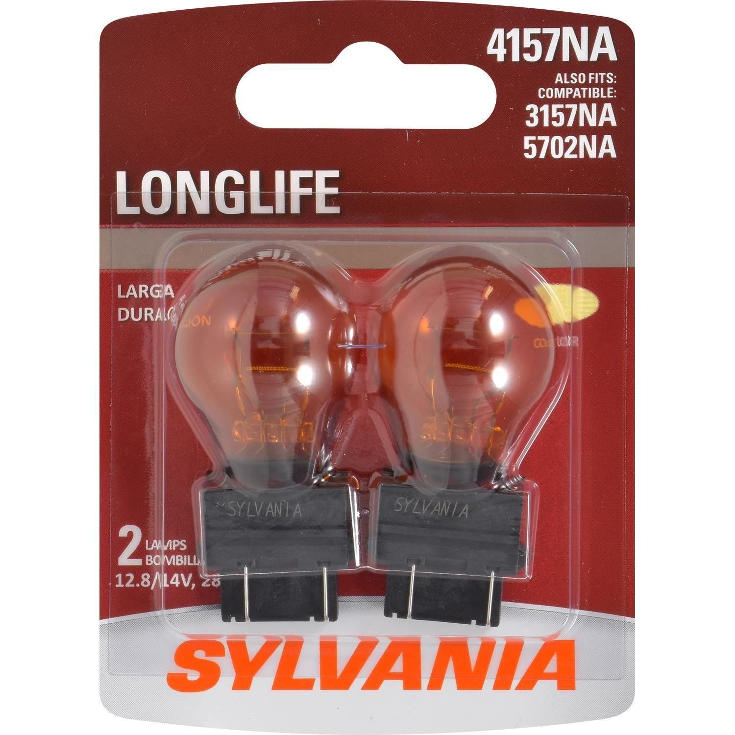 SYLVANIA 3157A AMBER SYL LED Mini Bulb Mini Bulb, 2 Pack