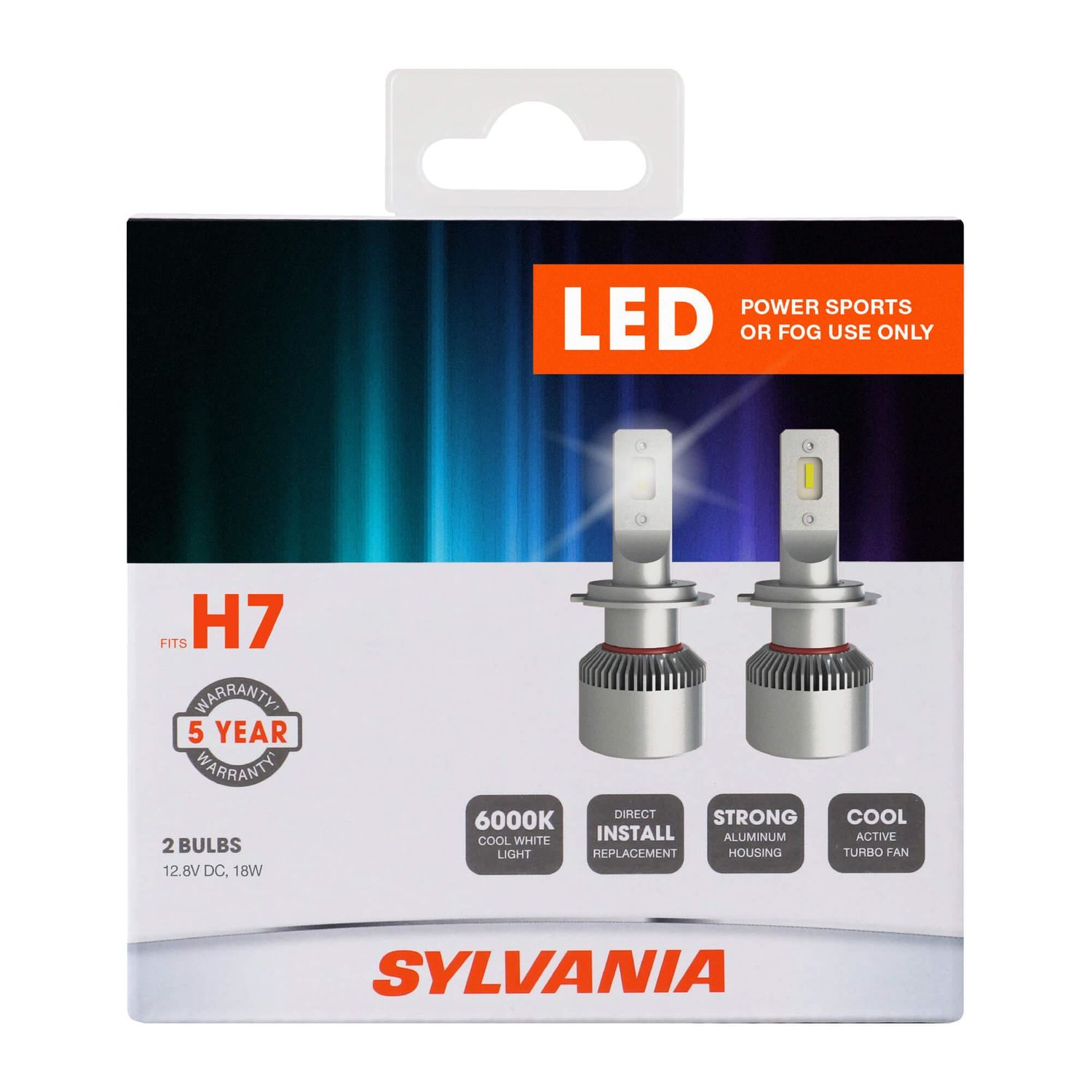 Sylvania OFF Road LED Headlight Fog light and PowerSport Bulb H7SLBX2