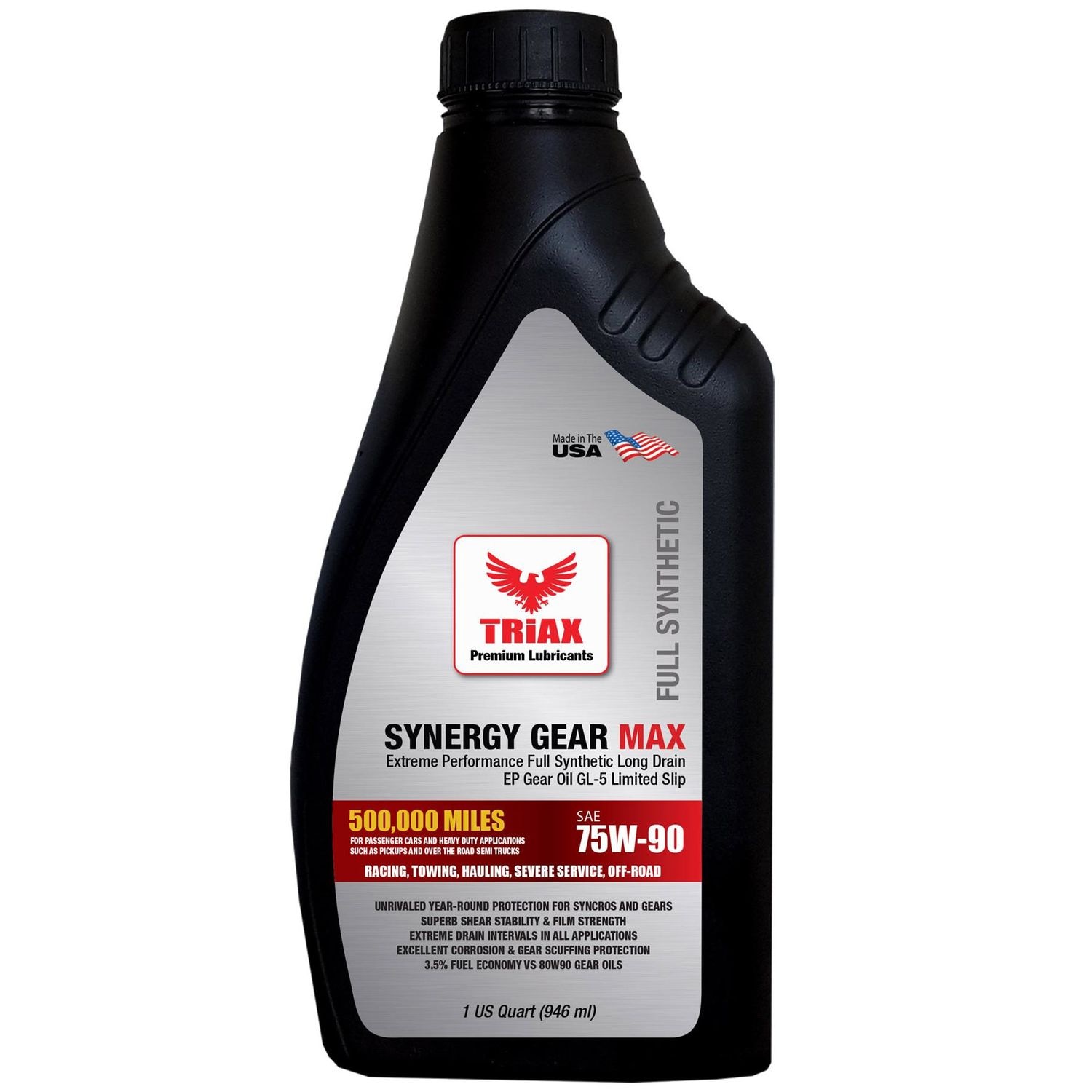 Triax Lubricants Synergy Gear Max 75W-90 Gl-5 Full Synthetic Triax Lubricants Synergy Gear Max 75W-90 Gl-5 Full Synthetic