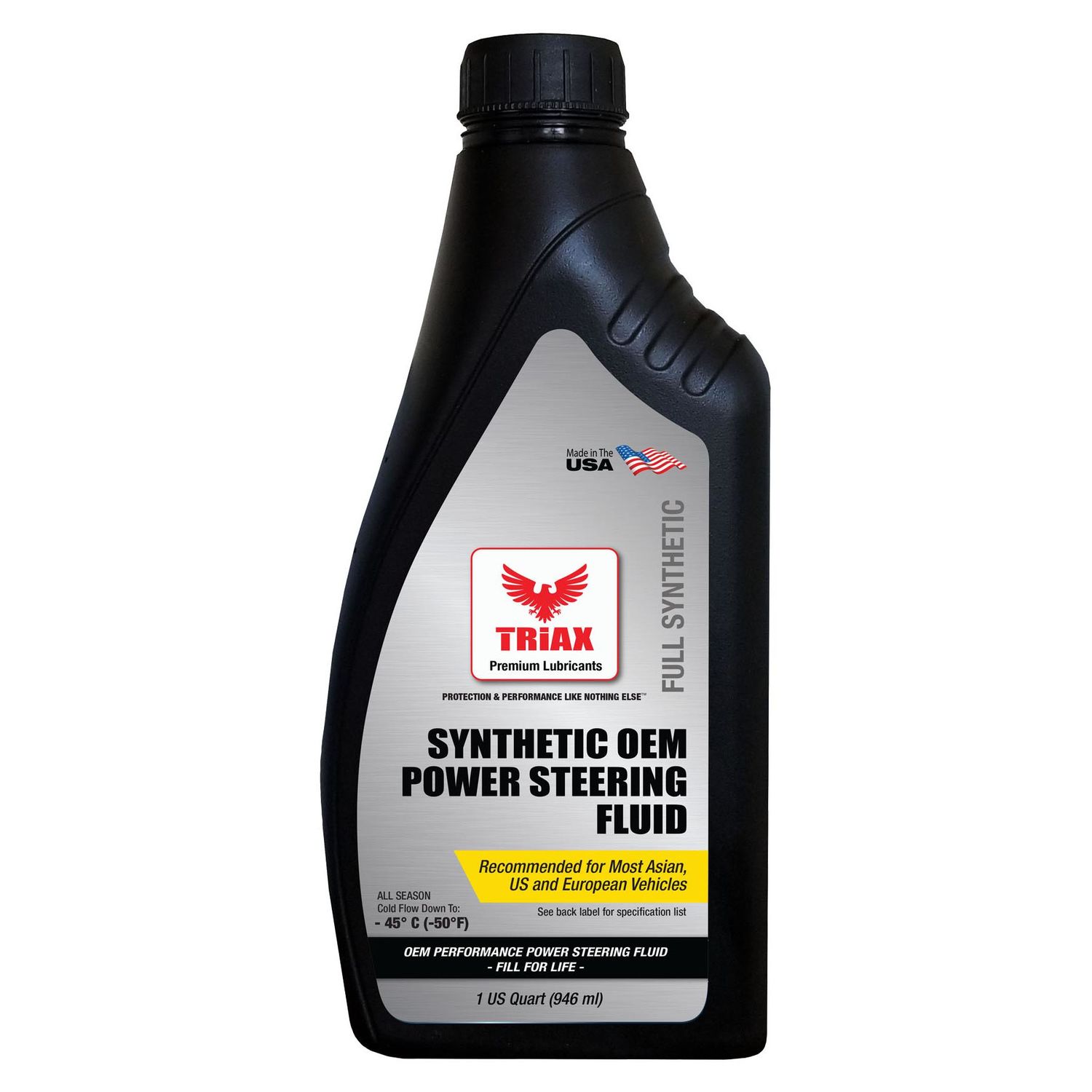 Triax Lubricants Full Synthetic Power Steering Fluid 1 Quart