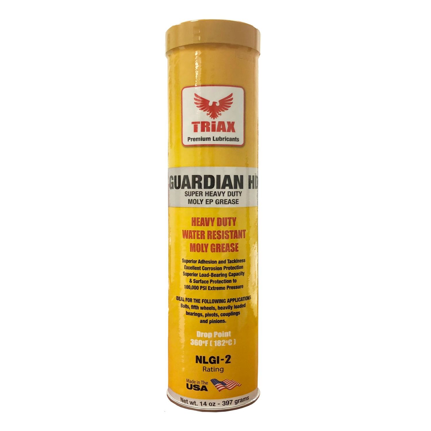 Triax Lubricants Guardian HD Heavy Duty Moly Grease 14oz