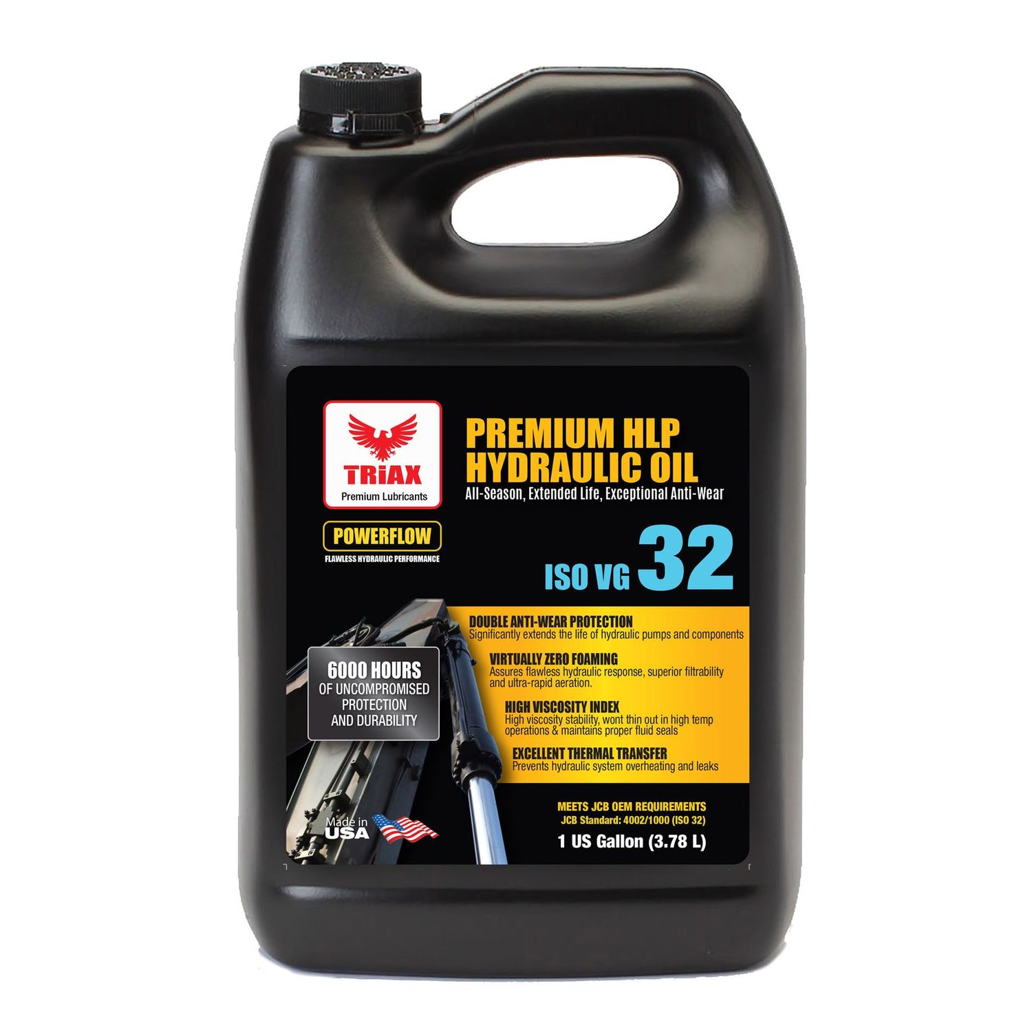 Triax Lubricants Powerflow HLP 32 Long Life Hydraulic Oil 1gal