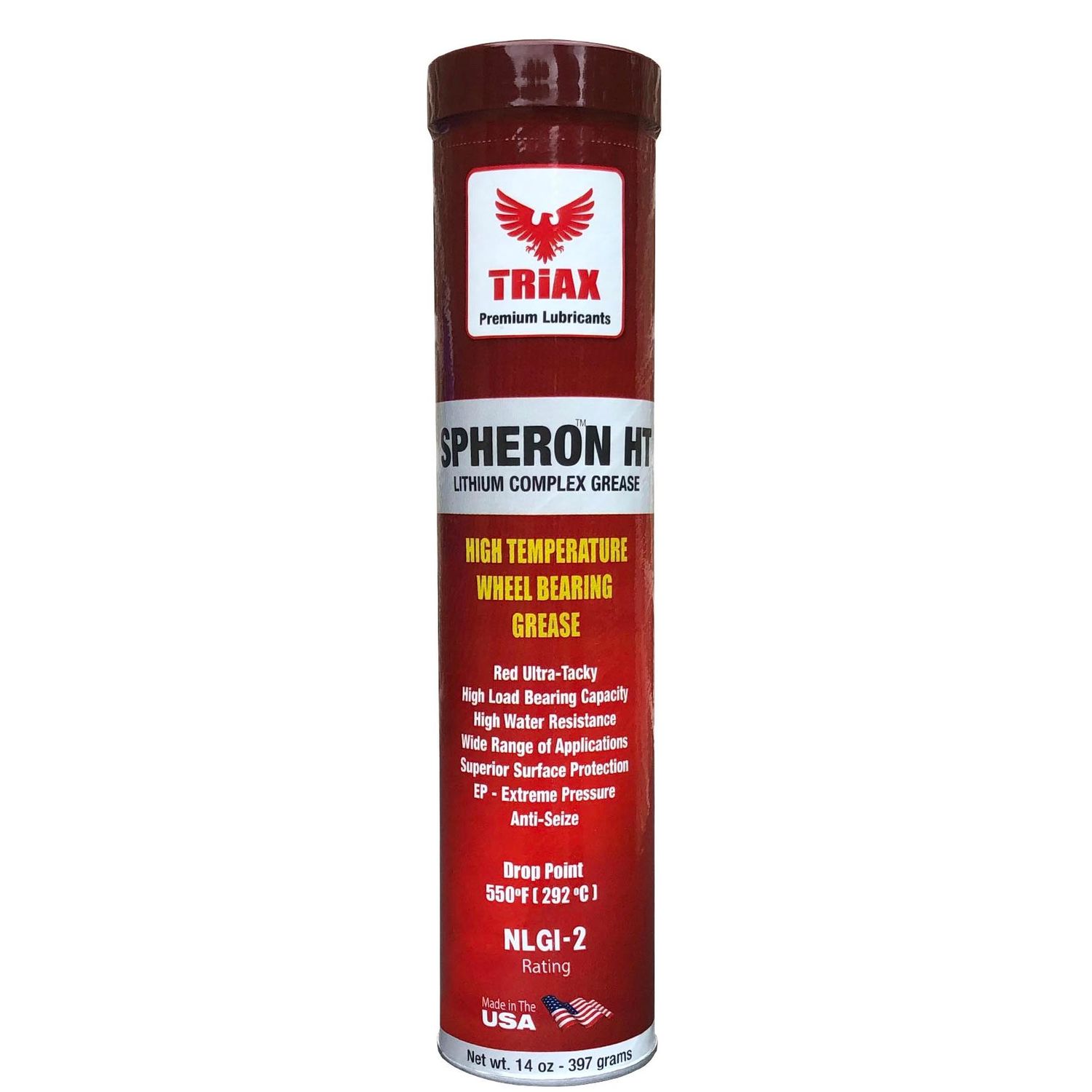 Triax Lubricants Spheron Ht High Temperature Wheel Bearing Grease Tube 14 Oz