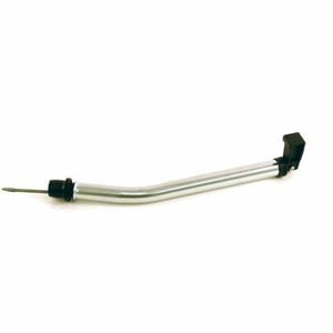 TCI Auto Silver Dichromate Finished Shorty Transmission Filler Tube with Locking Dipstick Assembly for GM Dedenbear Powerglide for Ford Fusion