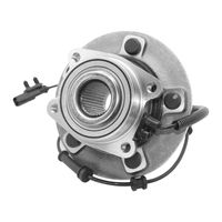 A-Premium 2 X Rear Wheel Bearing And Hub Assembly With ABS & 5-Lug Compatible With Chrysler Pacifica 2017 2018 2019, FWD, Replace # 68233501AE, Hub