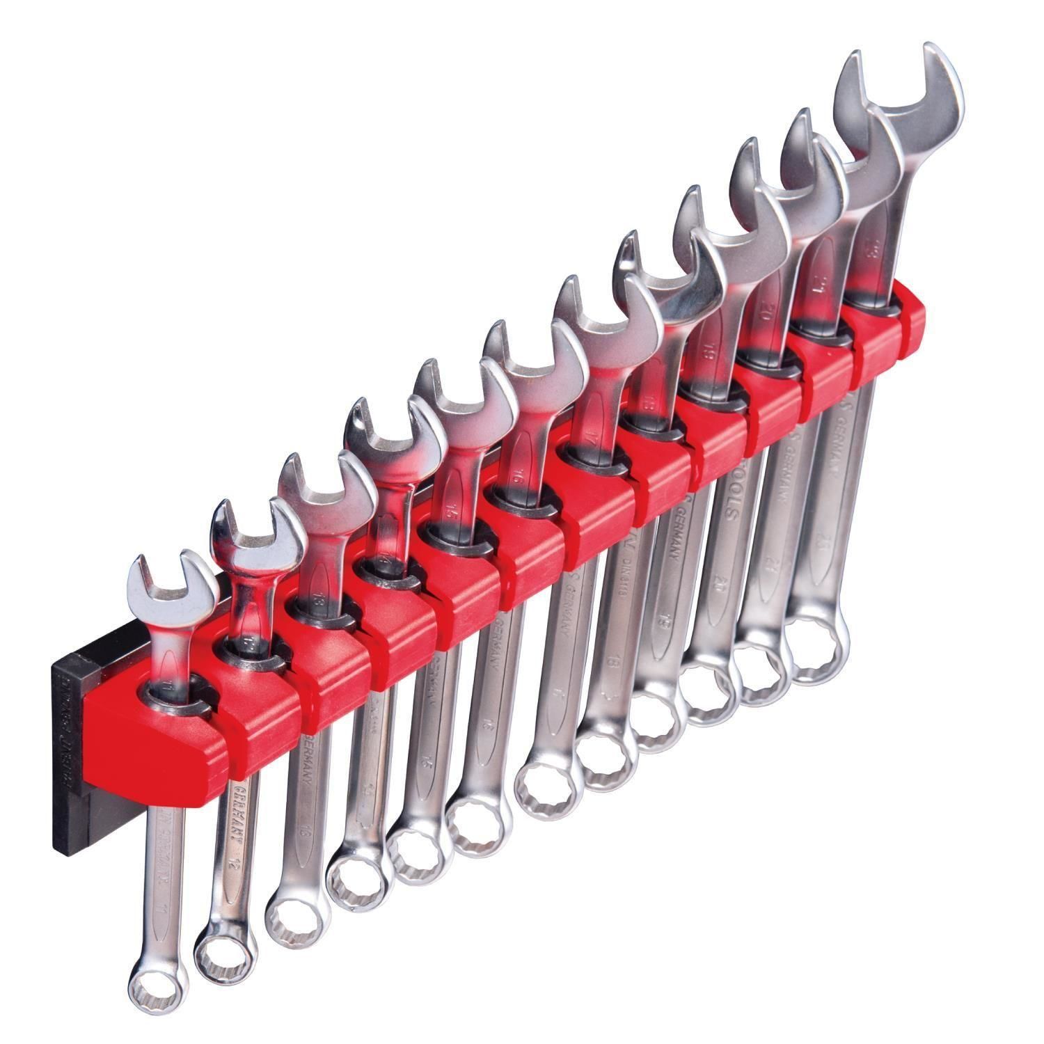 Big Red Magnetic Lock-A-Wrench Storage Organizer Holds 12 Piece