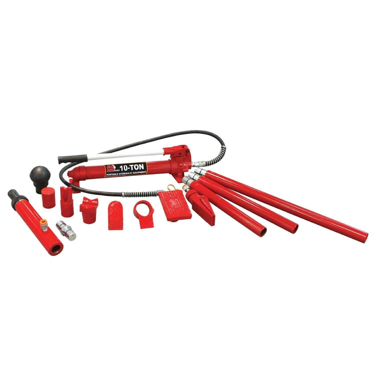 Big Red 10 Ton Snap Lock Automatic Pump Overload Porta Power Jack