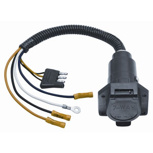 Tow Ready 4 flat to 7 way flat pin connector adapter 20321 ... wesbar 6 pin wiring harness 
