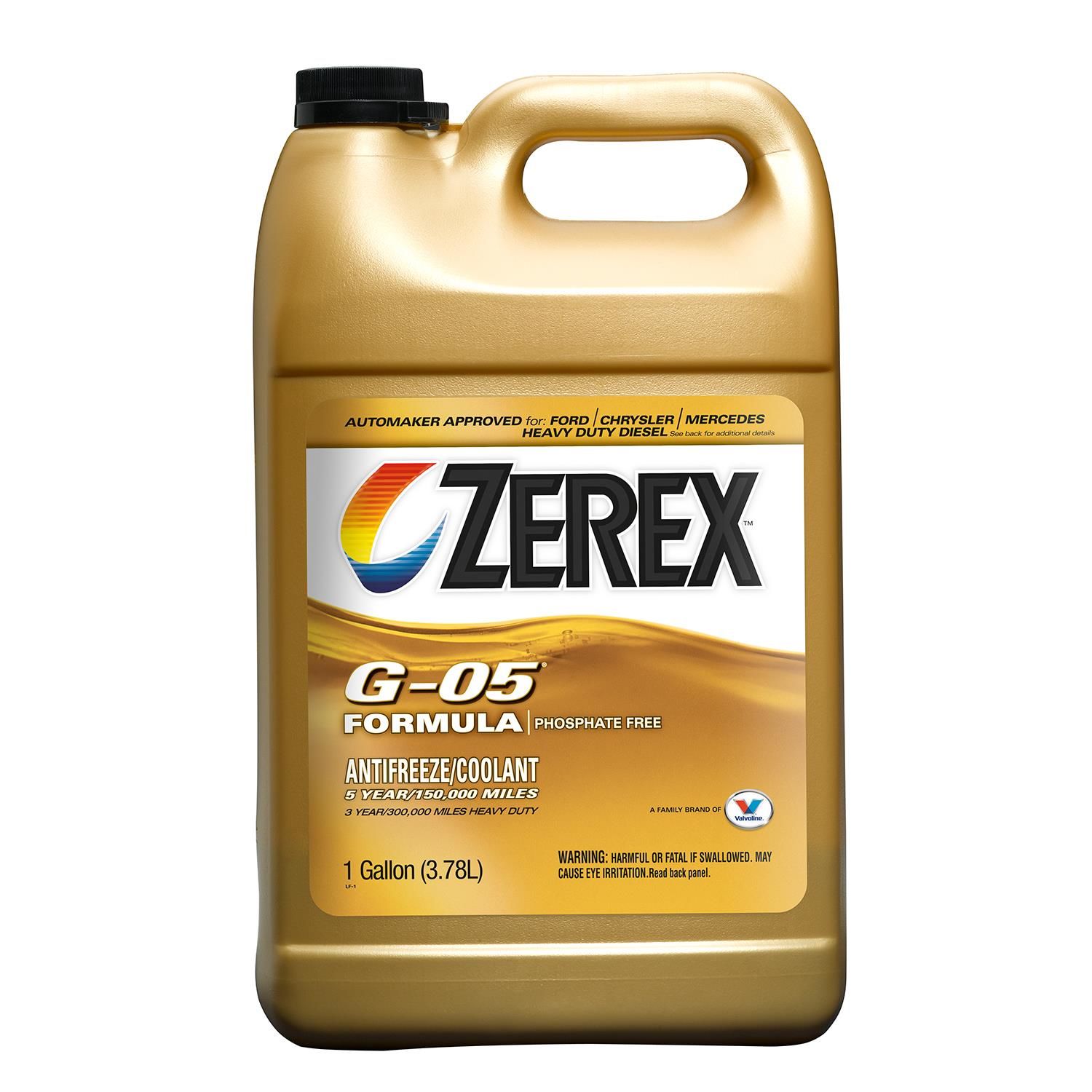 Zerex Antifreeze Coolant Concentrate 5 Year 150k Mile Protection 1 Gallon