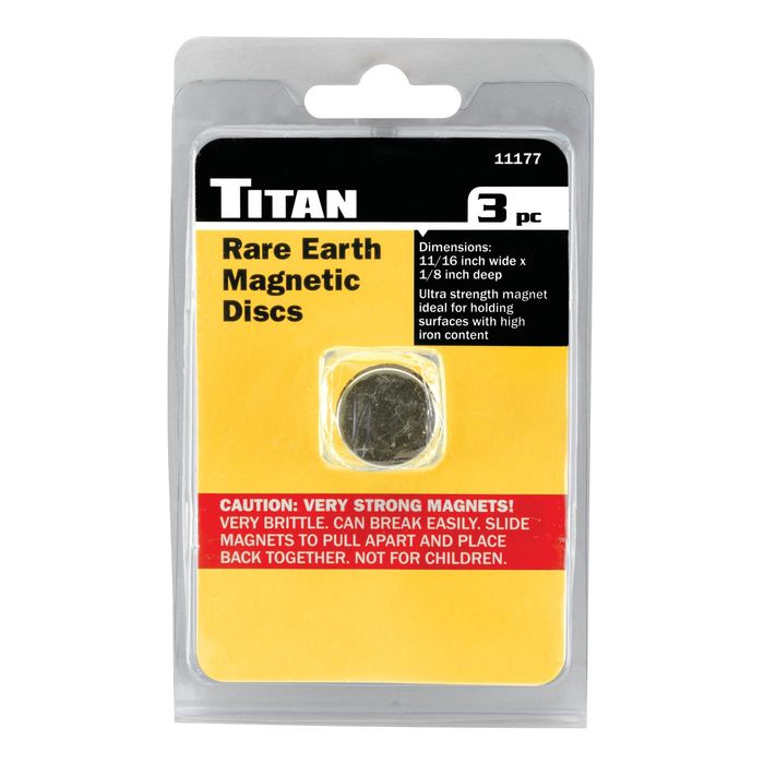 Disc Style Rare Earth Button Magnet, Twenty-four Pack - Magically