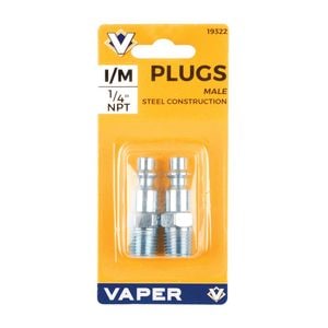 Industrial Quick Connect Air Fittings  Plug & Coupler Kit - 1/4 NPT (Set  of 12)