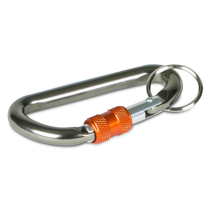 Carabiner Clip Keyring Stainless Steel Keychain with Snap Hook