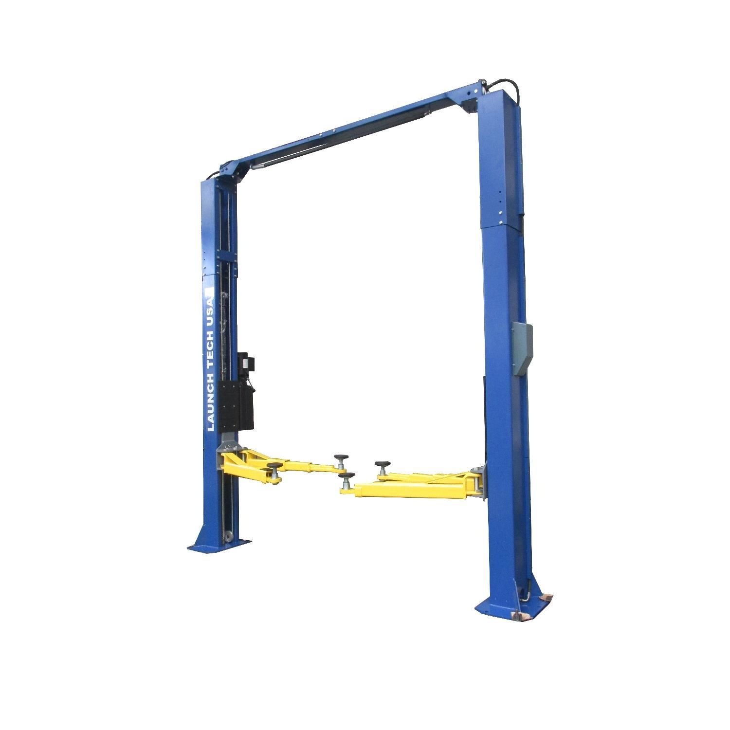 Launch Tech USA 10000lbs Clear Floor Asymmetric Or Symmetric Two Post