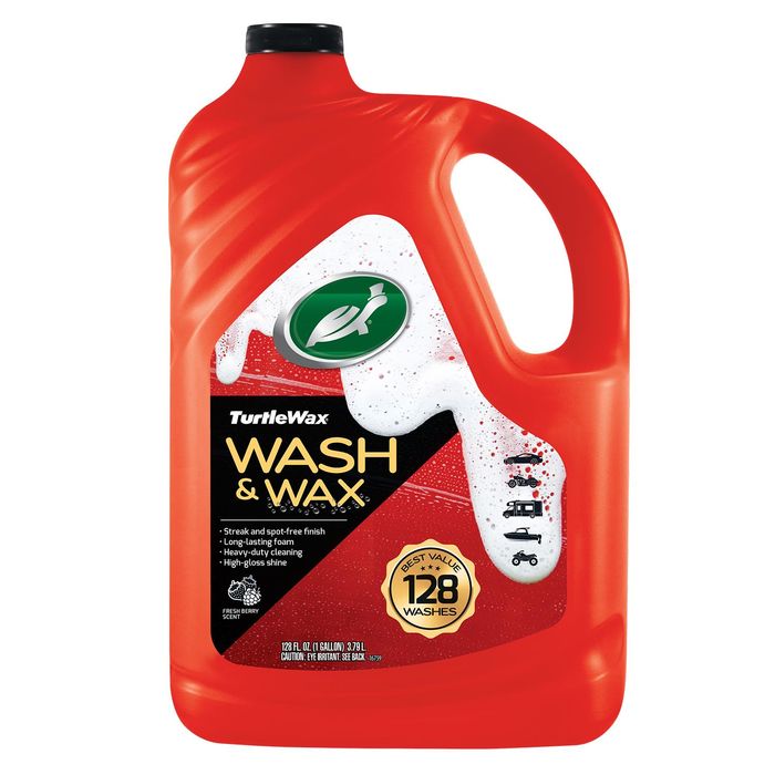 Turtle Wax Hyperfoam Wash & Wax, Green Apple Scent (128 oz)