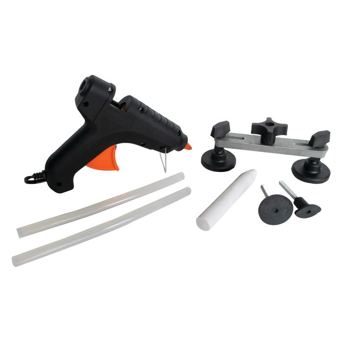 Car Dent Puller Kit, Dent Remover Tool For Car, Paintless Dent Repair Kit  Contains Bridge Dent Puller, Trim Removal Tool, Hot Glue Gun, T-bar Dent