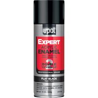 Rust-Oleum Automotive Acrylic Enamel 2X Flat Black Spray Paint-372699,12 oz