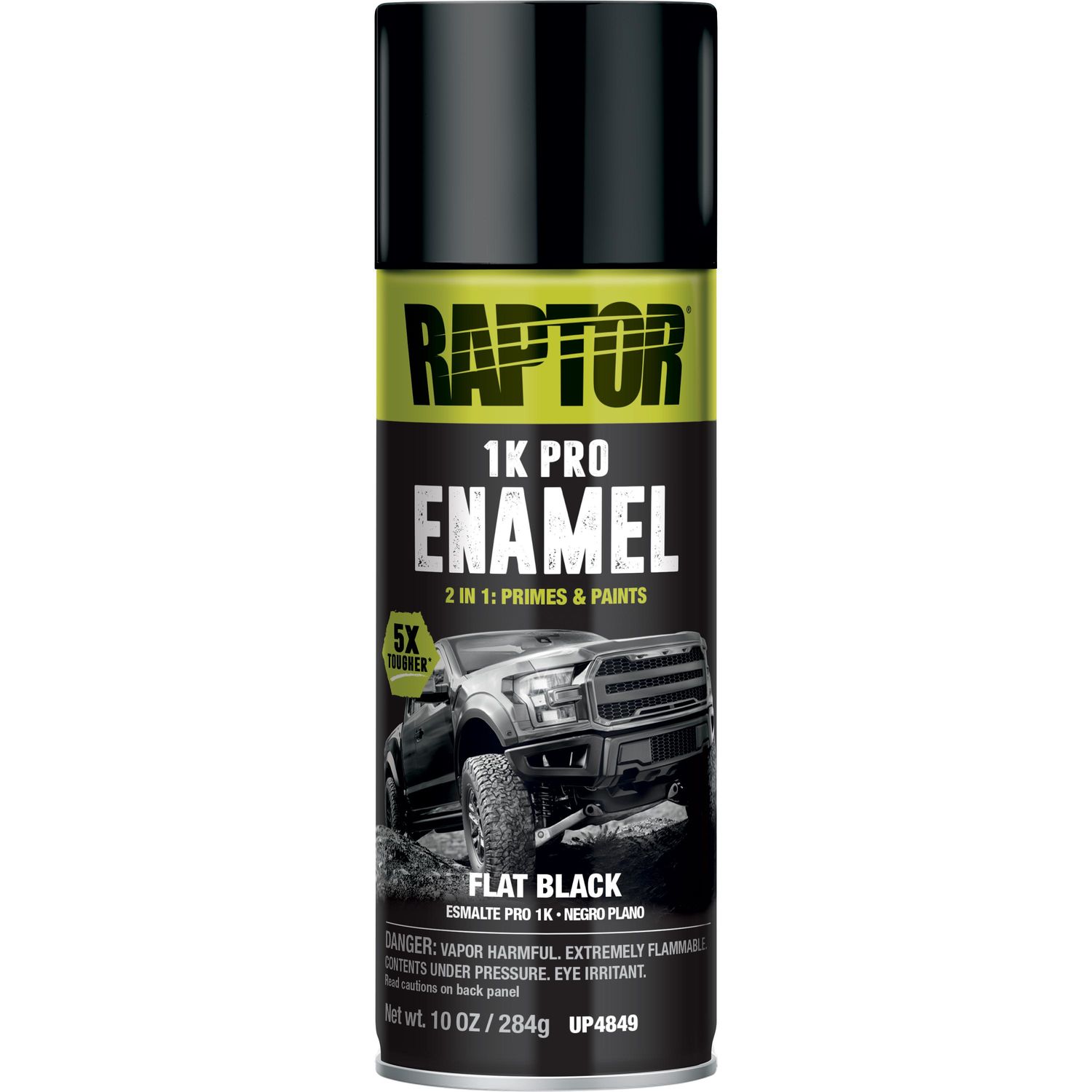 RAPTOR Flat Black Enamel Paint 10Oz