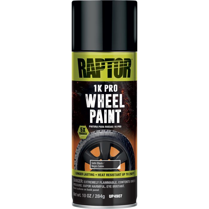 Rust-Oleum 366438 High Performance Wheel Spray Paint, 11 oz, Matte Black