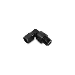 Vibrant Performance -4AN Female to 1/4in NPT Male Swivel 90 Degrees Adapter Fitting