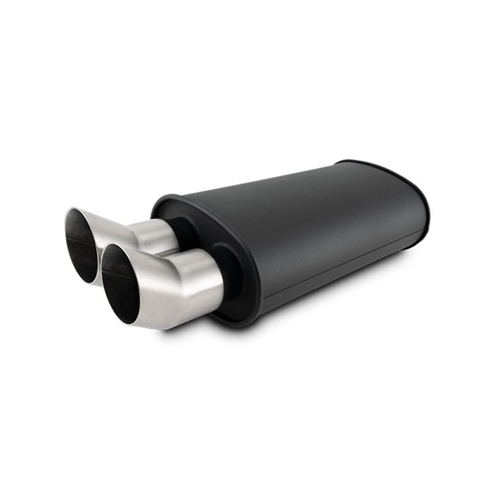 Streetpower Flat Black Oval Muffler 3