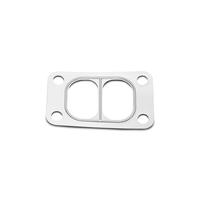 2PC Turbo Inlet Divided Flange Gasket T4 Garrett 4 Bolt - 304 Stainless Steel Performance Part