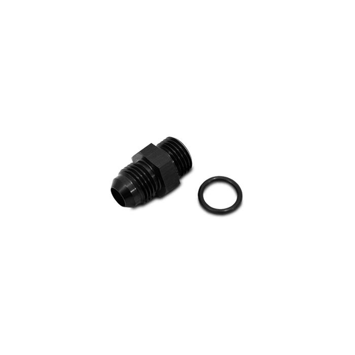 Vibrant 90 Degree 1/2in Tube to Male -8AN Flare Adapter w/ Olive Inserts