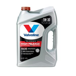 Valvoline High Mileage Full Synthetic Engine Oil 5W-30 5 Quart