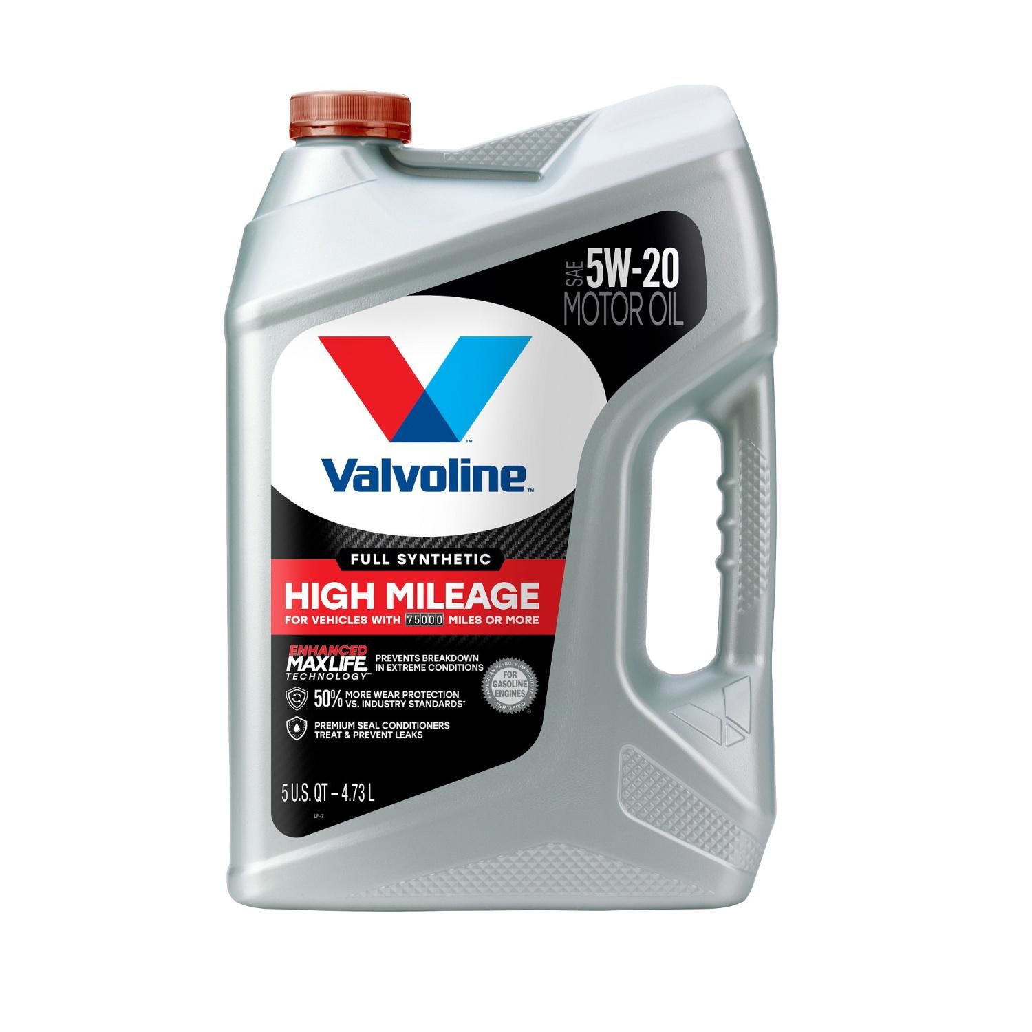 Valvoline 5W-20 Full Synthetic High Mileage Engine Oil 5 Quart