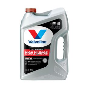 Valvoline Full Synthetic High Mileage Engine Oil 5W-20 5 Quart for Hyundai Equus