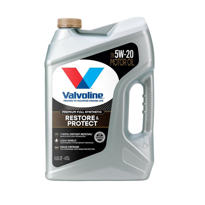 Valvoline Restore & Protect Full Synthetic Engine Oil 5W-20 5 Quart
