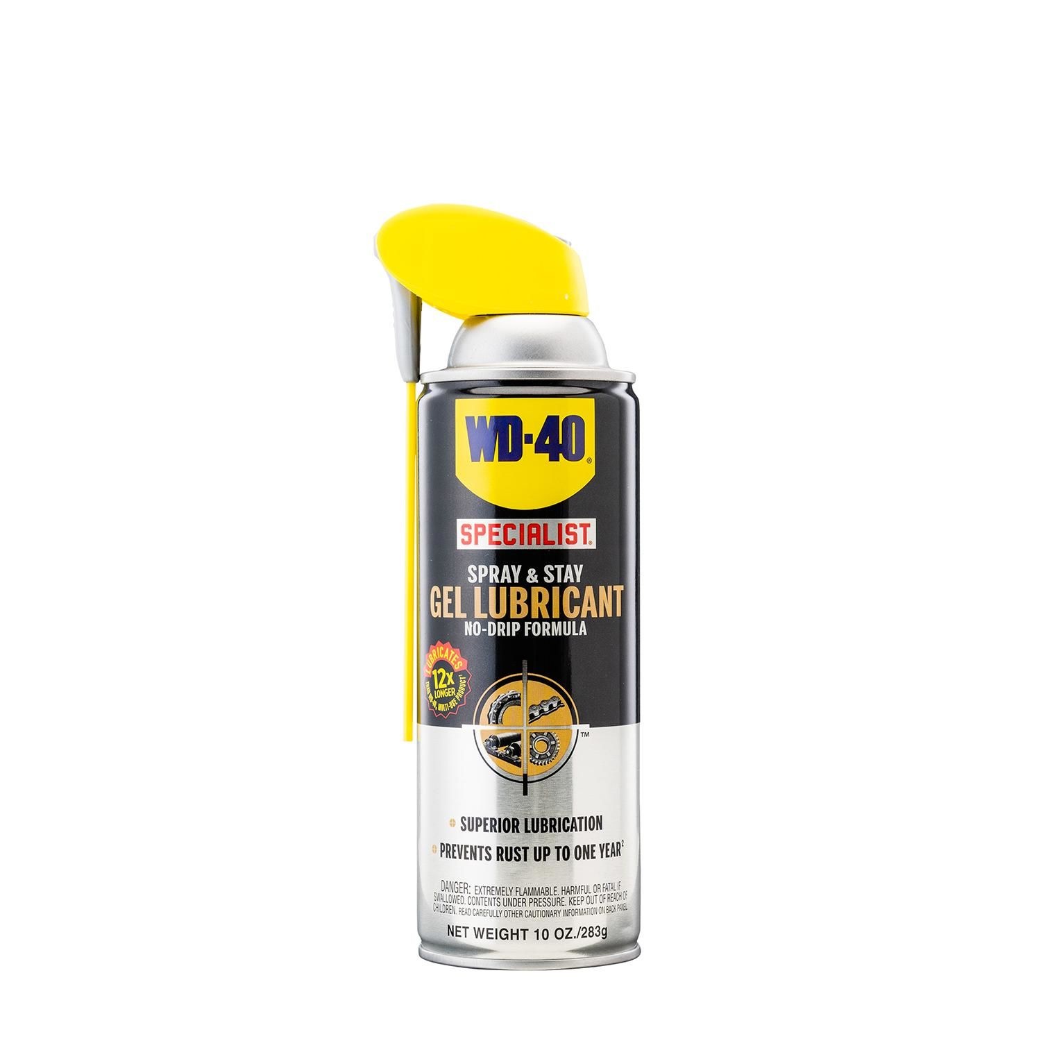 WD-40 Specialist No-Drip Spray & Stay Gel Lubricant Spray with Smart ...