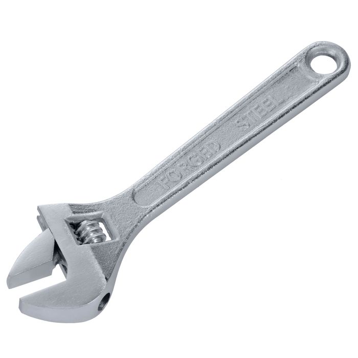 Performance Tool 8in Adjustable Wrench