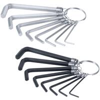 Great Neck 8-teiliger Inbusschlüssel-Satz (metrisch) – Faltbar, Farbcodiert, Größen 1,5–8 Mm