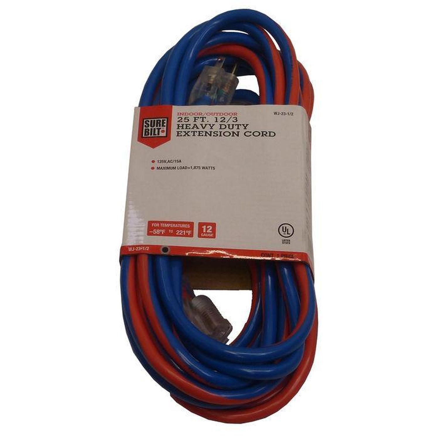 SureBilt 25ft Xtreme Extension Cord