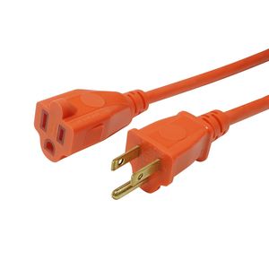 eLink- Heavy duty extension cord, 25ft. Colour: orange