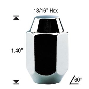 White Knight Wheel Nut 4 Piece 110094